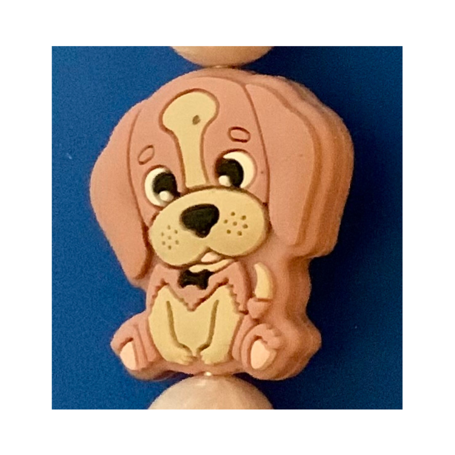 Keychain - Beaded Dog