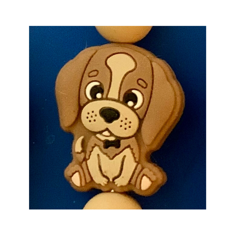 Keychain - Beaded Dog