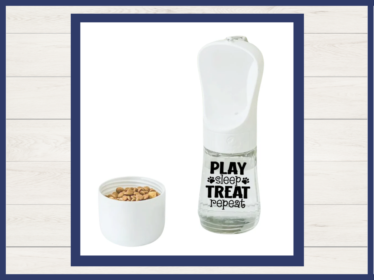 Water Bottle with Treat Holder