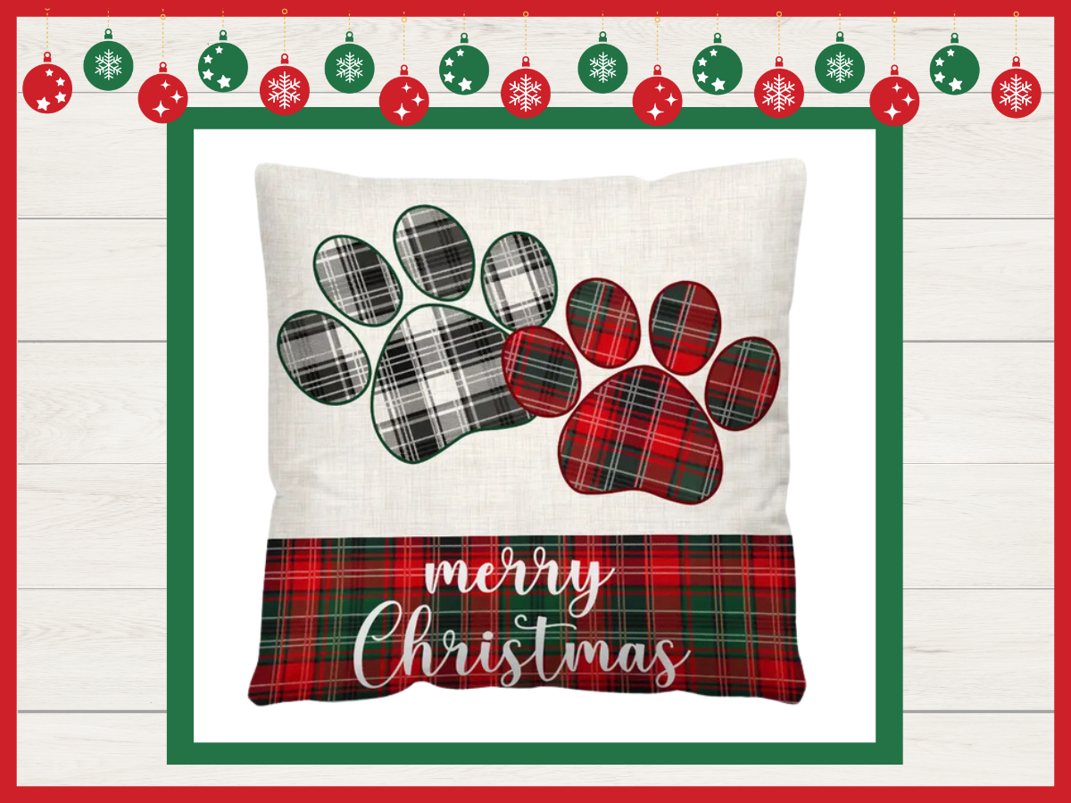 Pillow Covers - Holiday - Plaid Paws