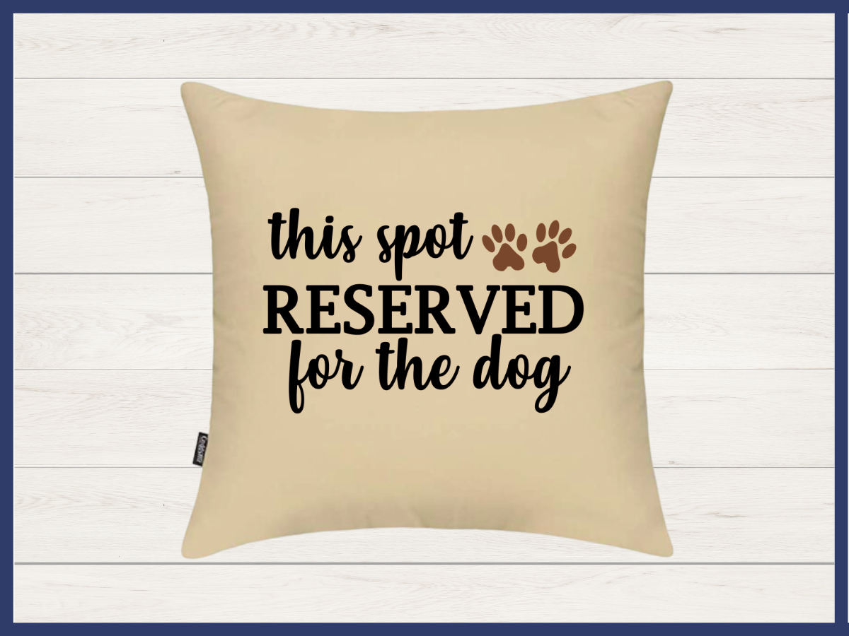 Pillow - Spot Reserved for Dog